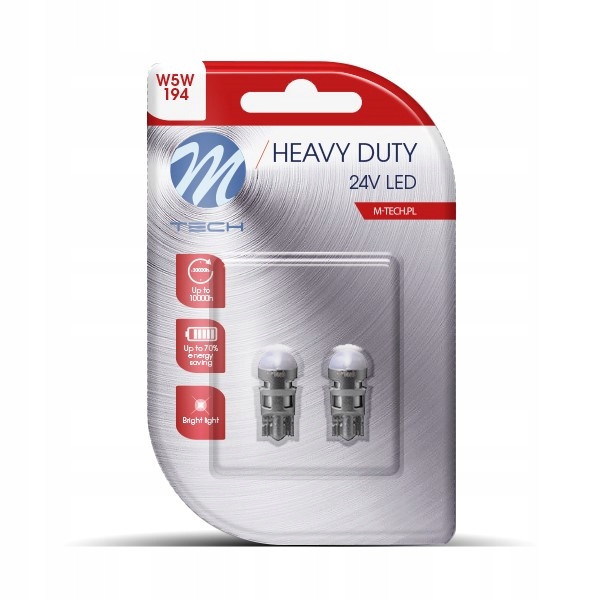 Dioda LED W5W SMD 3030 24V biała 2x