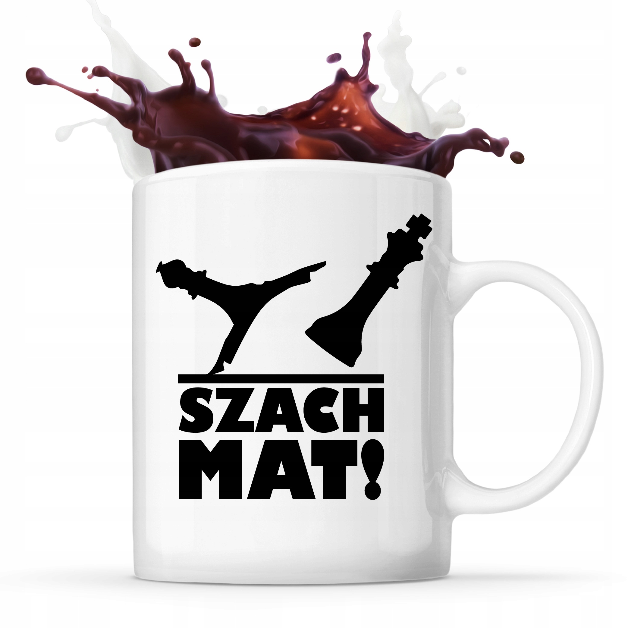 

Śmieszny Kubek dla szachisty Szach Mat gambit ches