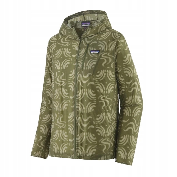 Kurtka do biegania Patagonia Houdini Jacket Sand Waves: Caper Green: XL
