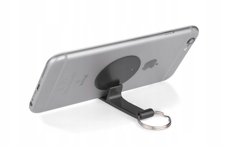 Brelok 3 w 1 Otwieracz Stojak na Telefon LON Czarny GRAWER od 1 sztuki Materiał metalowe