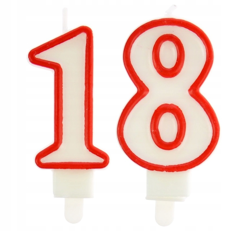 

Świeczki na 18 Urodziny Osiemnastkę 18stkę