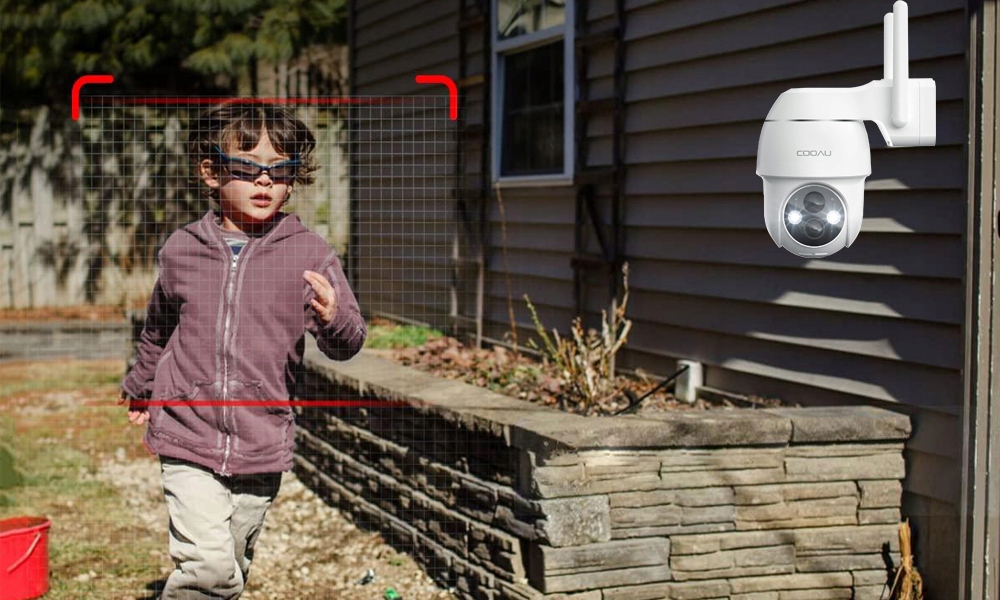 KAMERA ZEWNĘTRZNA OBROTOWA IP WIFI 2K 3MPx 4x ZOOM Marka COOAU