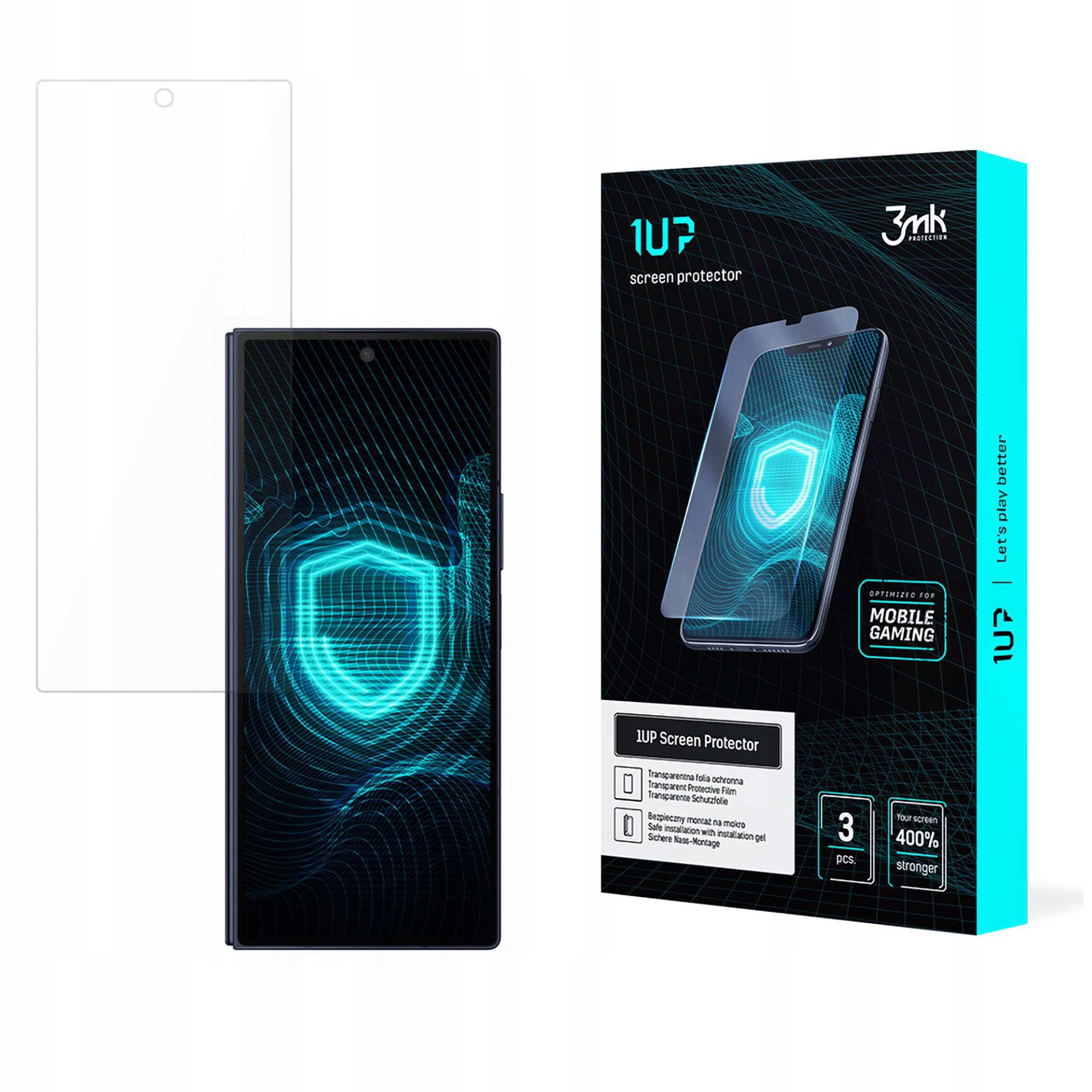 Folia dla graczy 3mk 1UP na Samsung Galaxy Z Fold 6 (przód) 3mk