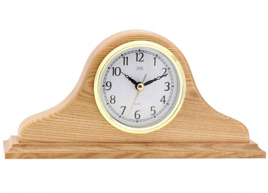 Drevené Svetlohnedé Tiché Krbové Hodiny Napoleon Jvd HS2007.1 25 cm