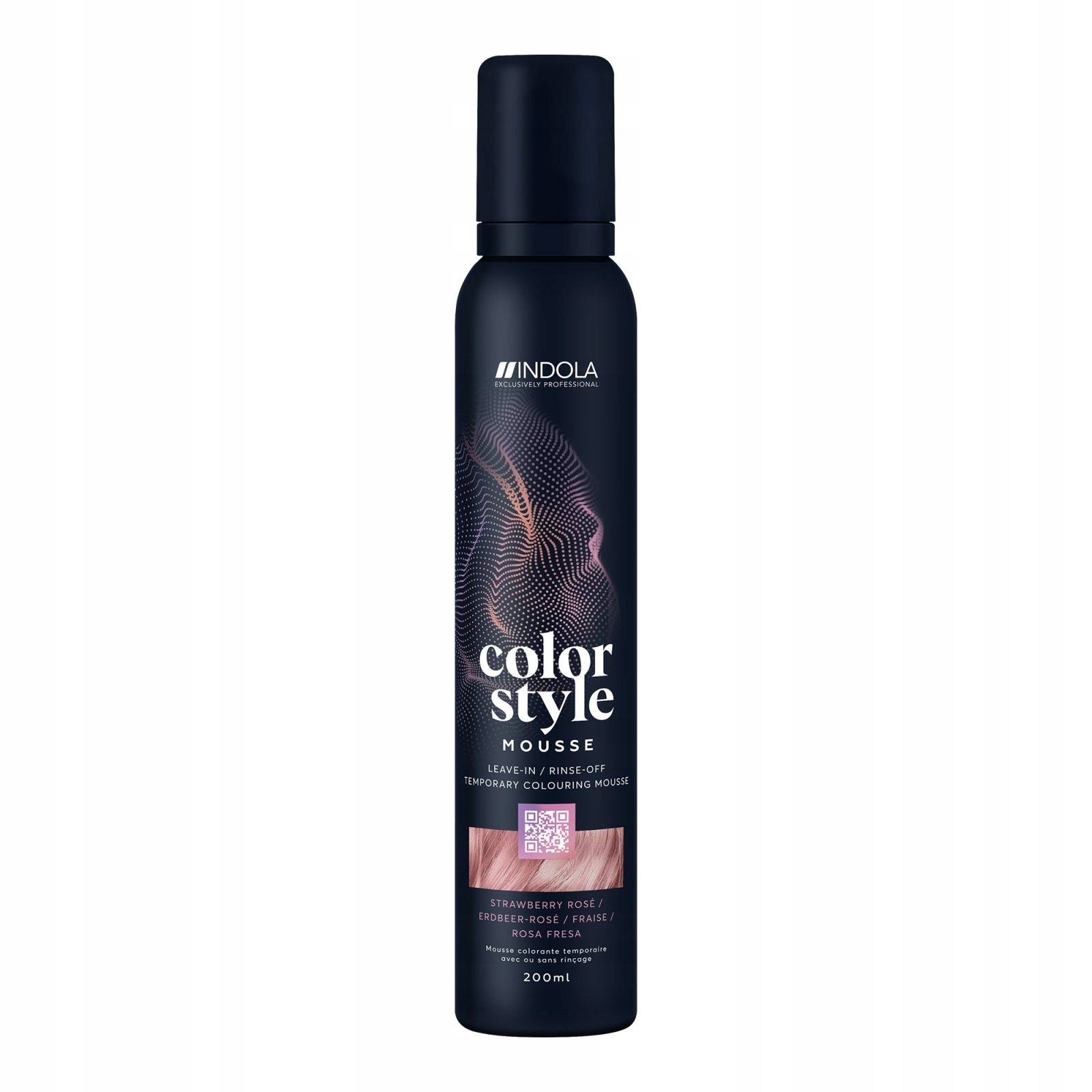 Indola Color Styling Mousse 200 ML Jahoda Růže