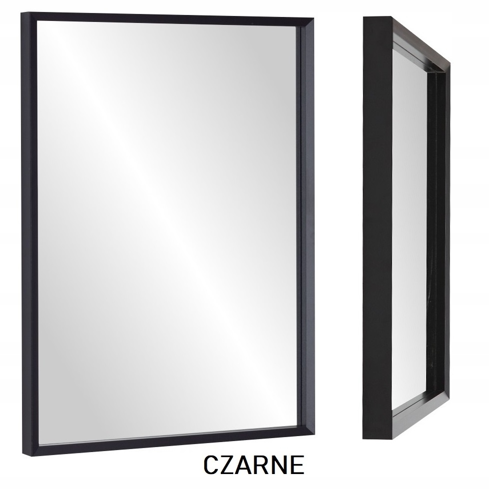 HIT! Lustro 80x60 wąska KASETONOWA rama kolory Materiał ramy inny materiał