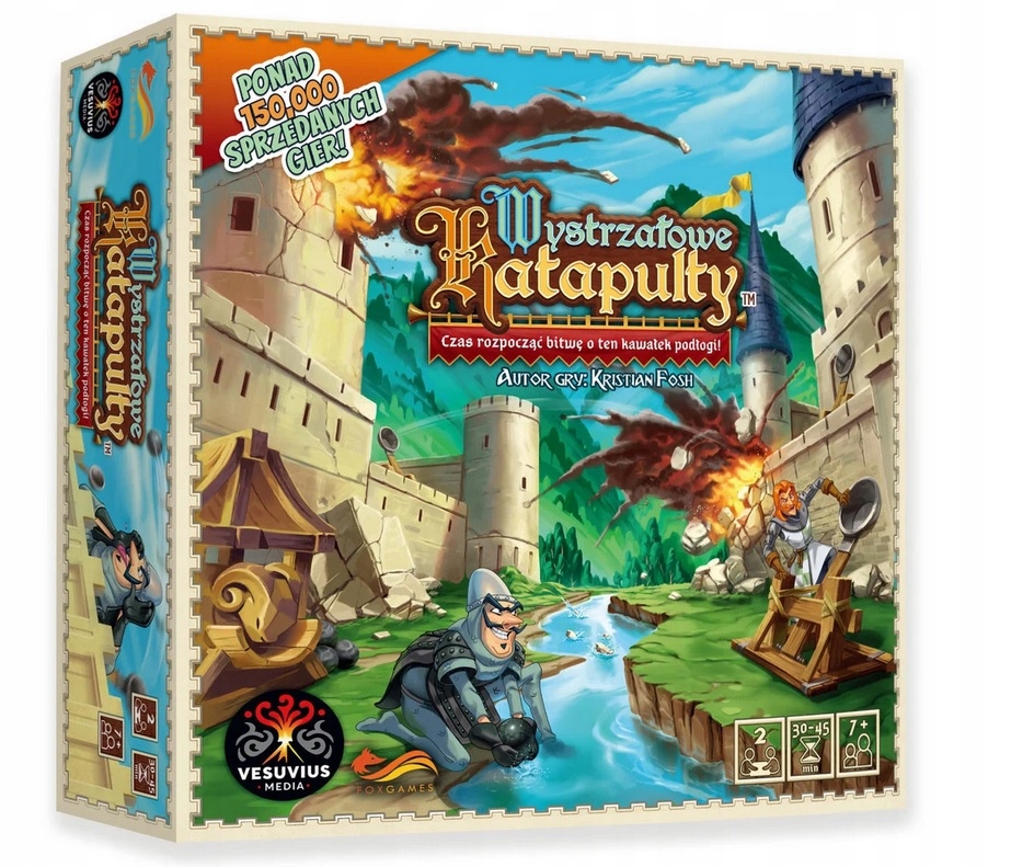 Gra planszowa Wystrzałowe Katapulty FoxGames gra rodzinna