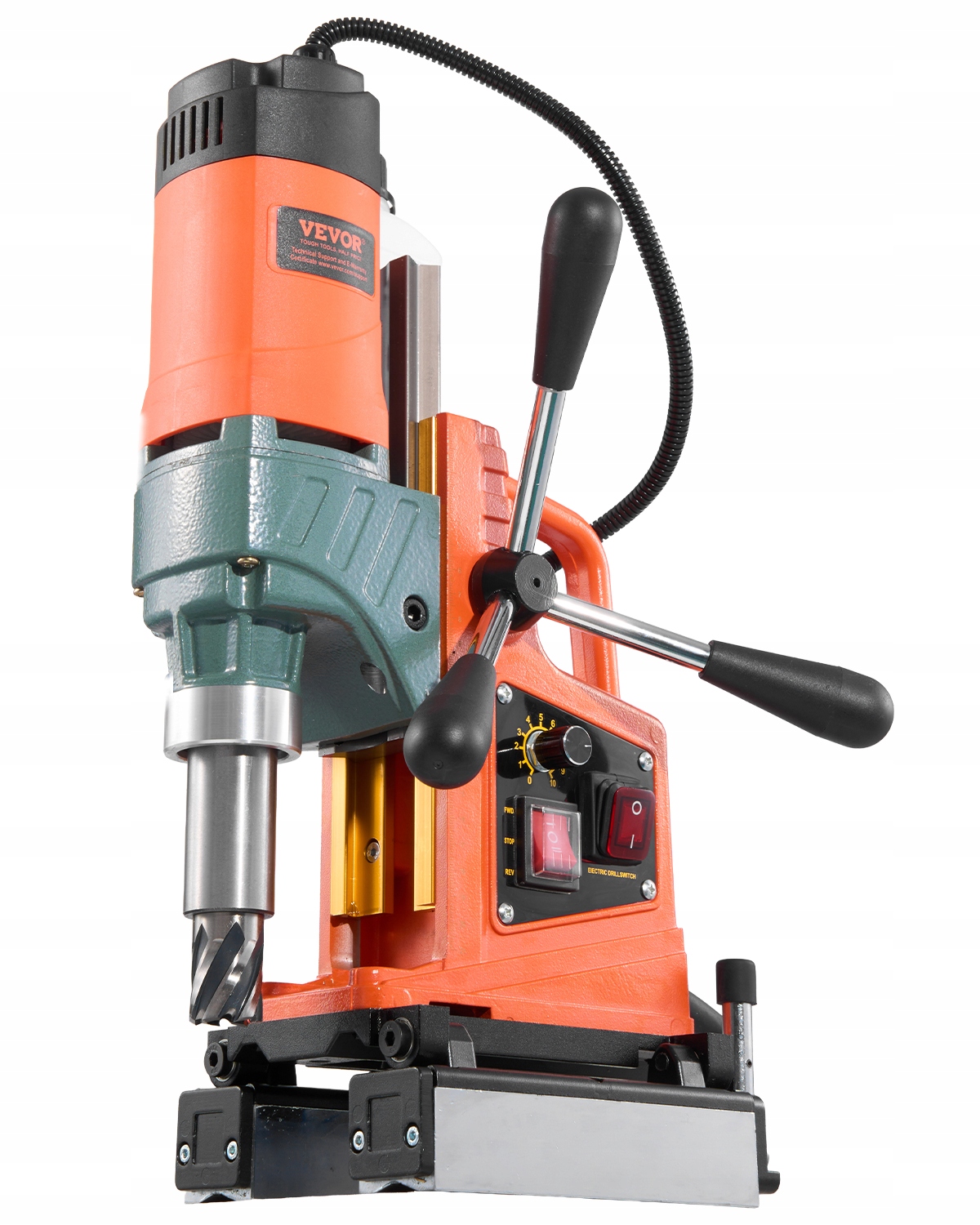 Magnetická Vrtačka Vevor 1400W 50MM, Profesionální, Stabilní Základna
