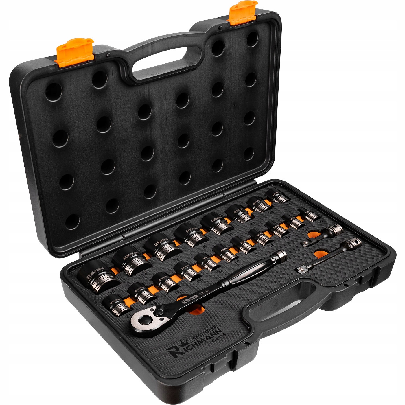 ZESTAW NASADEK UDAROWYCH 1/2 Z GRZECHOTKĄ SPECJALNYCH WALIZCE 10-36MM 22EL. Kod producenta C4034