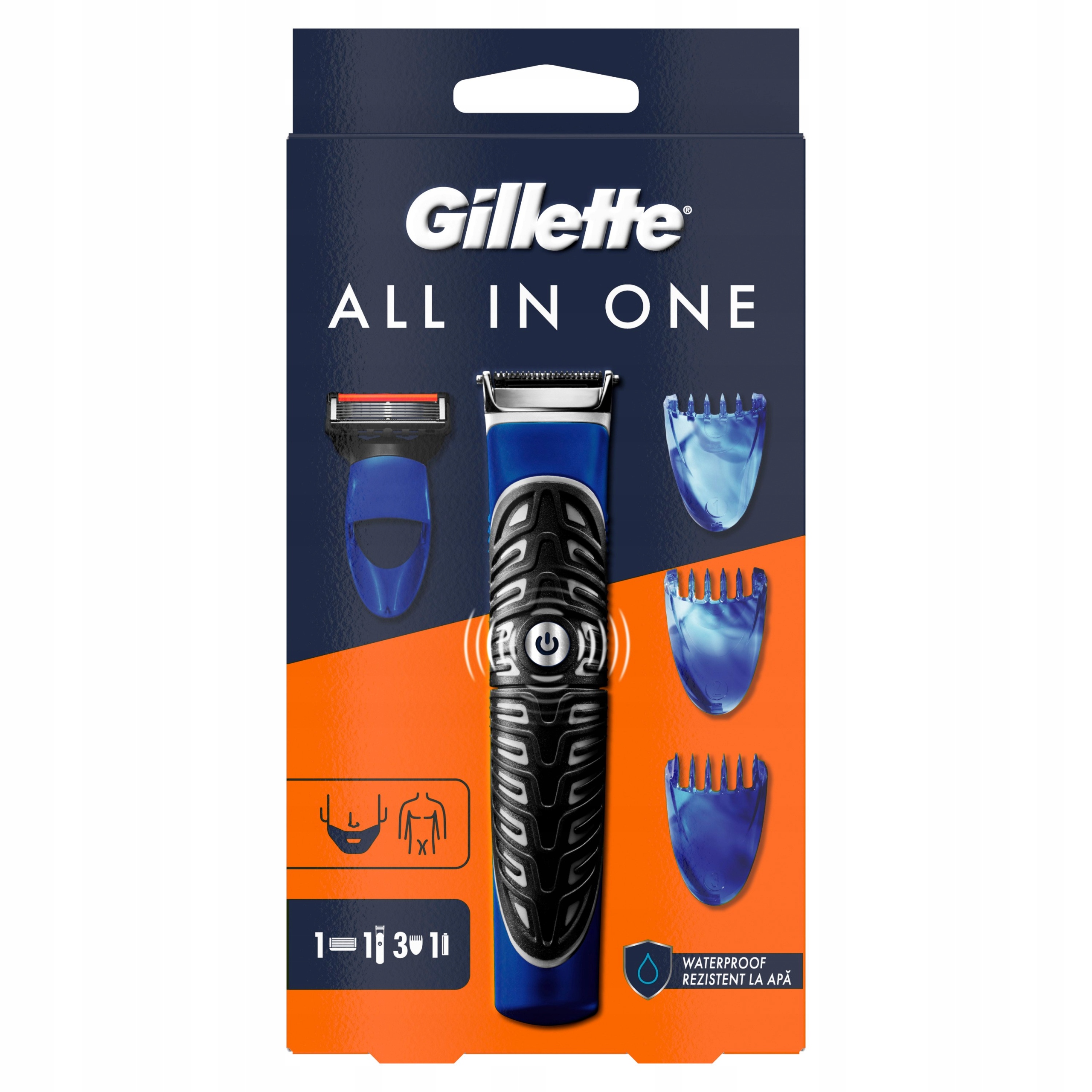 Gillette Styler 4w1 maszynka trymer ProGlide, 3 nasadki na Dzień Dziadka