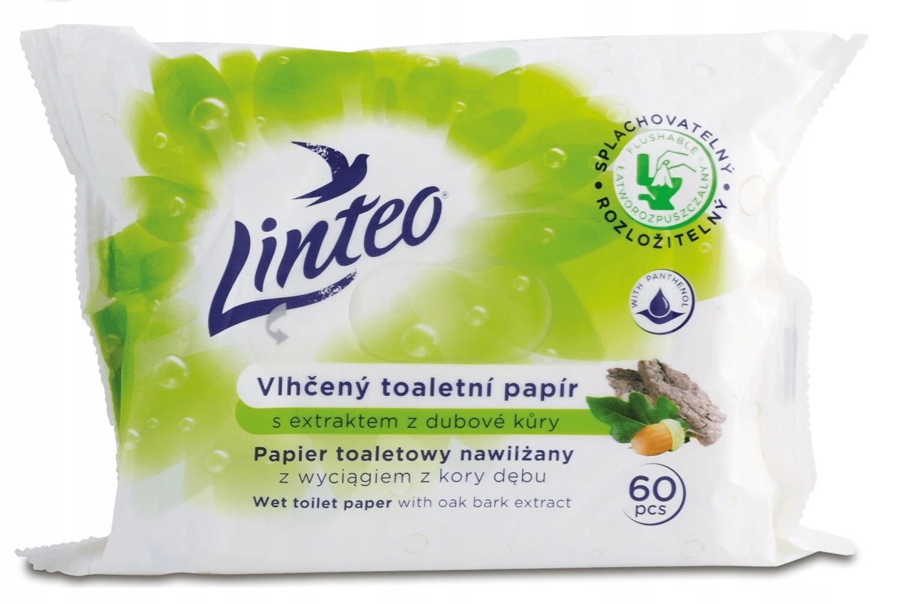 

Linteo Papier Toaletowy Nawilżany Kora Dębu A'60