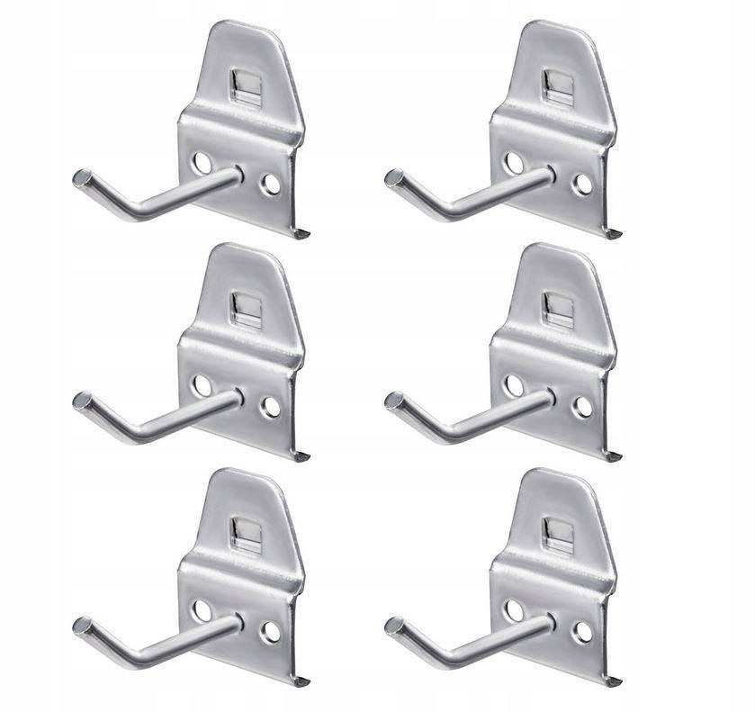 Zestaw haków pojedynczych małych - 6 szt