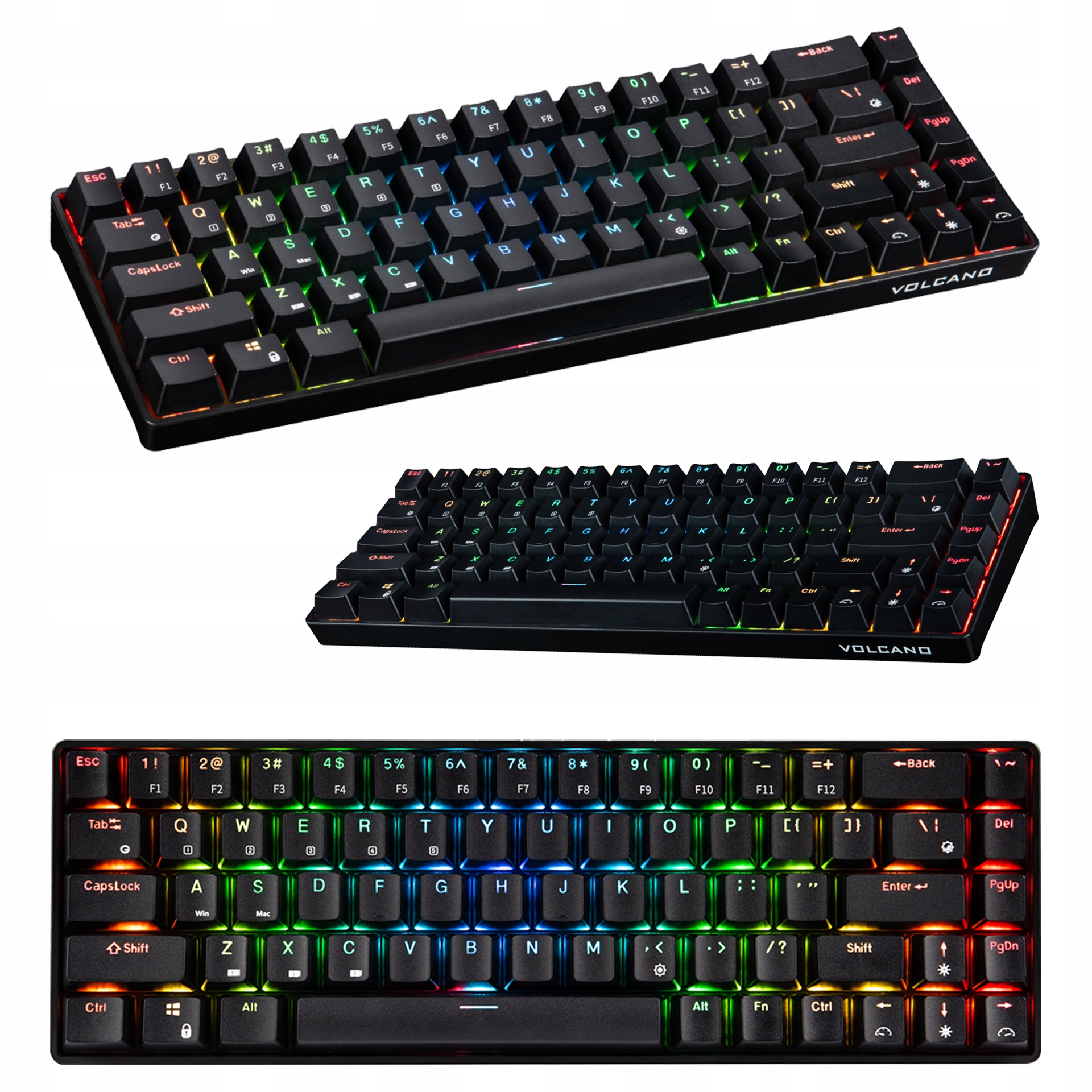 Mechanická klávesnice Modecom Volcano Lanparty Bt Rgb bezdrátová 65%