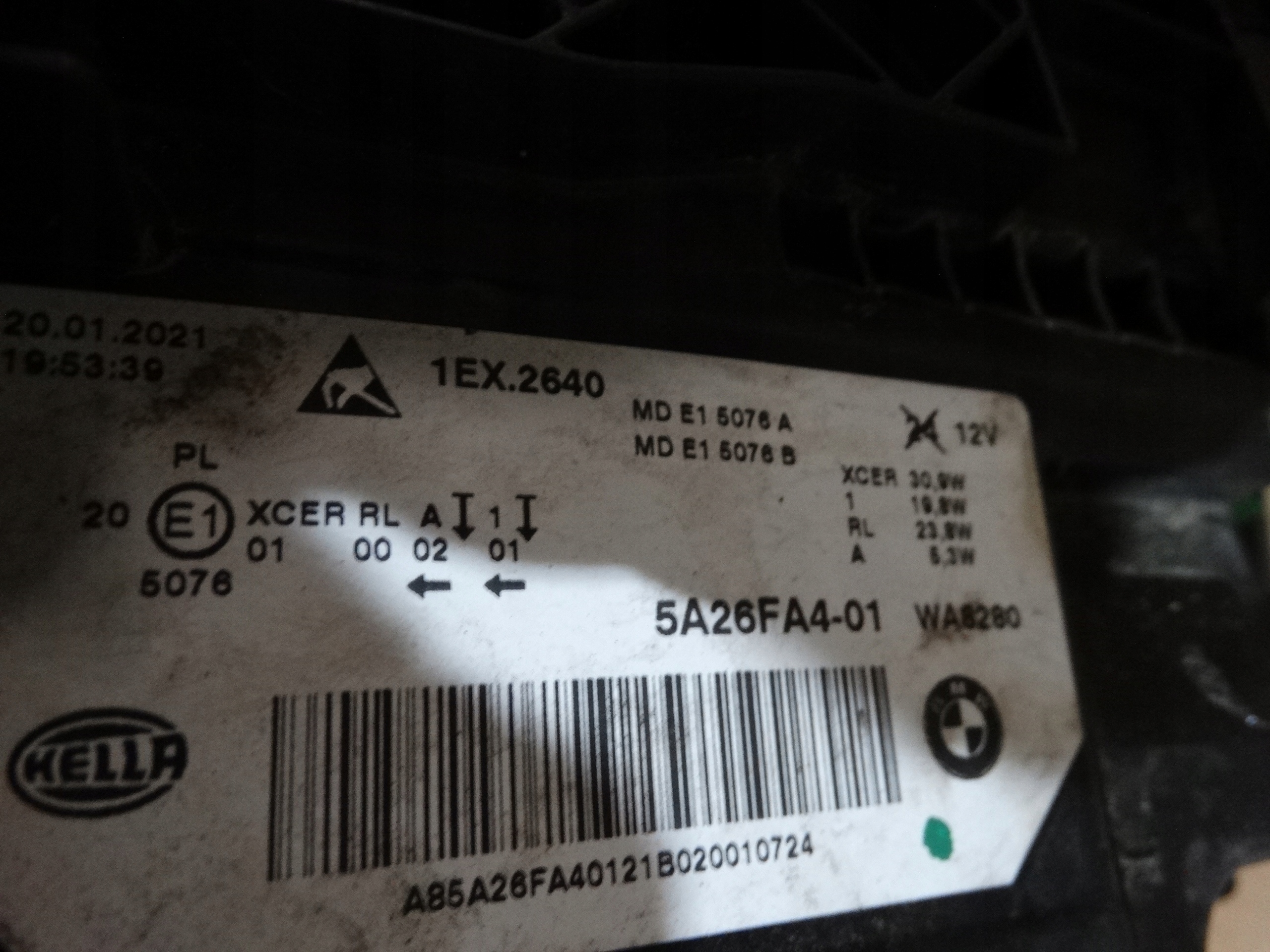 IDEALNA KPL. light front front right BMW G30 G31 LIFT LED +module 1