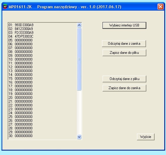 ZAMEK RFID ZE ZINTEGROWANĄ ANTENĄ, WY. RS232 TTL Kod producenta MP01611-ZK