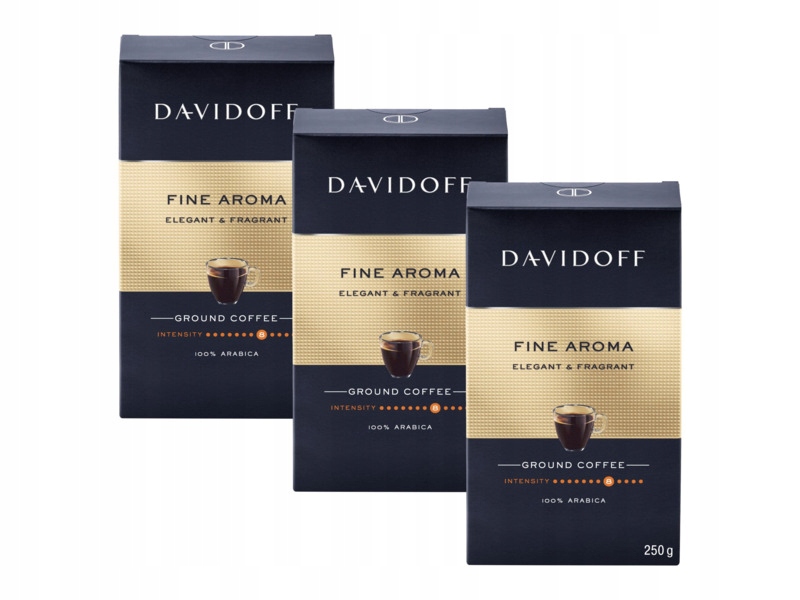 Kawa mielona Davidoff Fine Aroma Arabica 3x0.25 kg