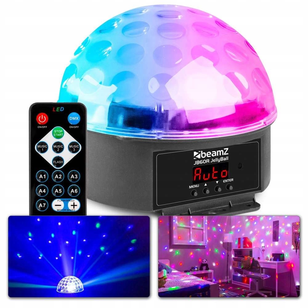 

Półkula Jelly Ball Led DMX 6x 1W Led Rgbywp Pilot