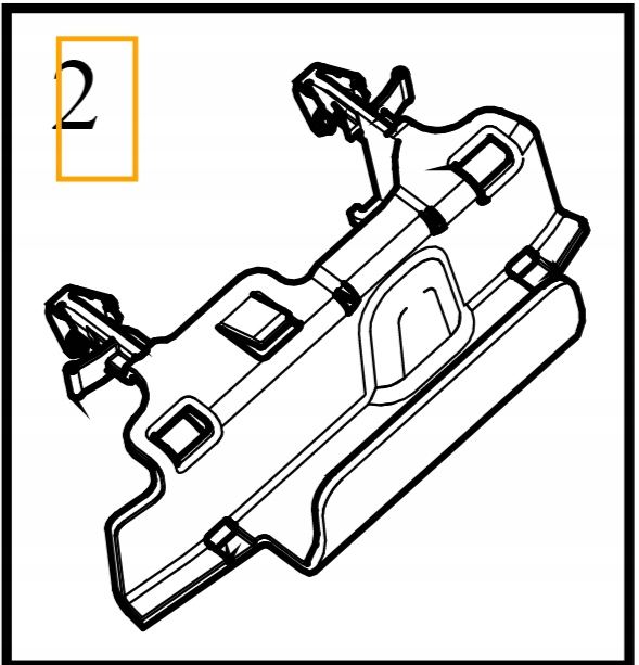 VOLVO XC90 II korytko przelotka wiazki silnikowej