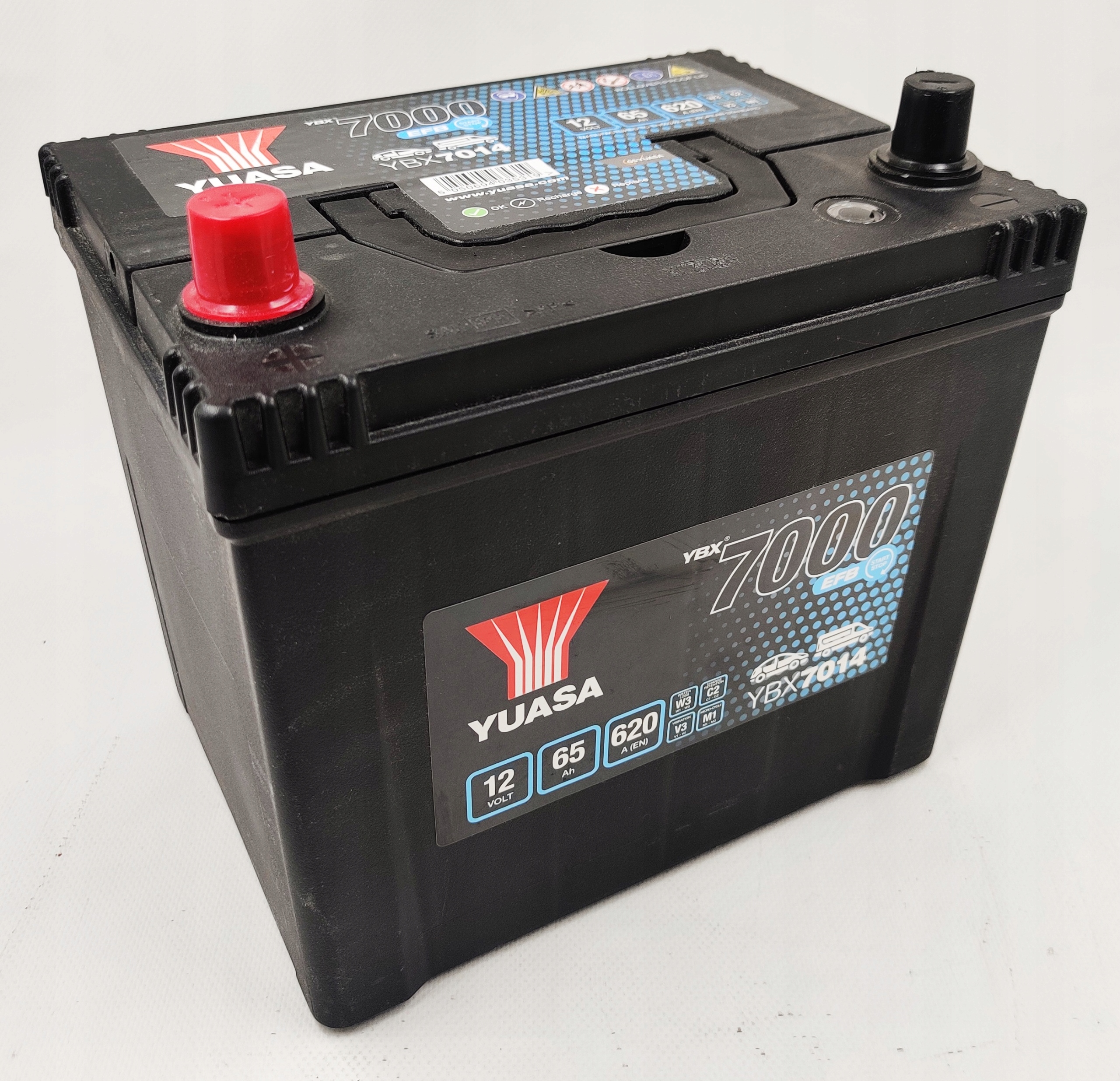 YUASA YBX7000 Batterie YBX7014 12V 65Ah 620A EFB-Batterie