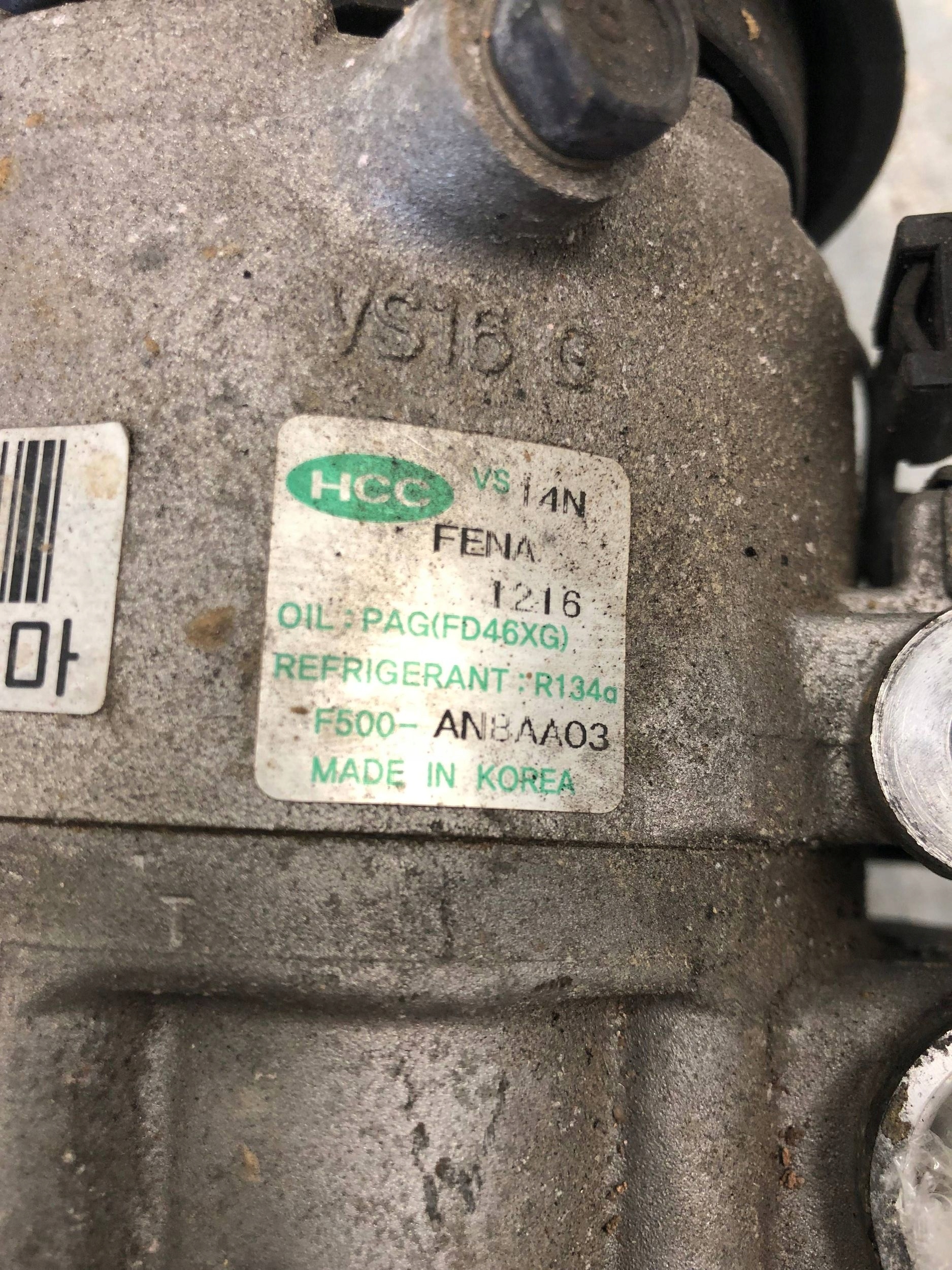 compressor compressor; HYUNDAI I30 and LIFT F500-AN8AA03