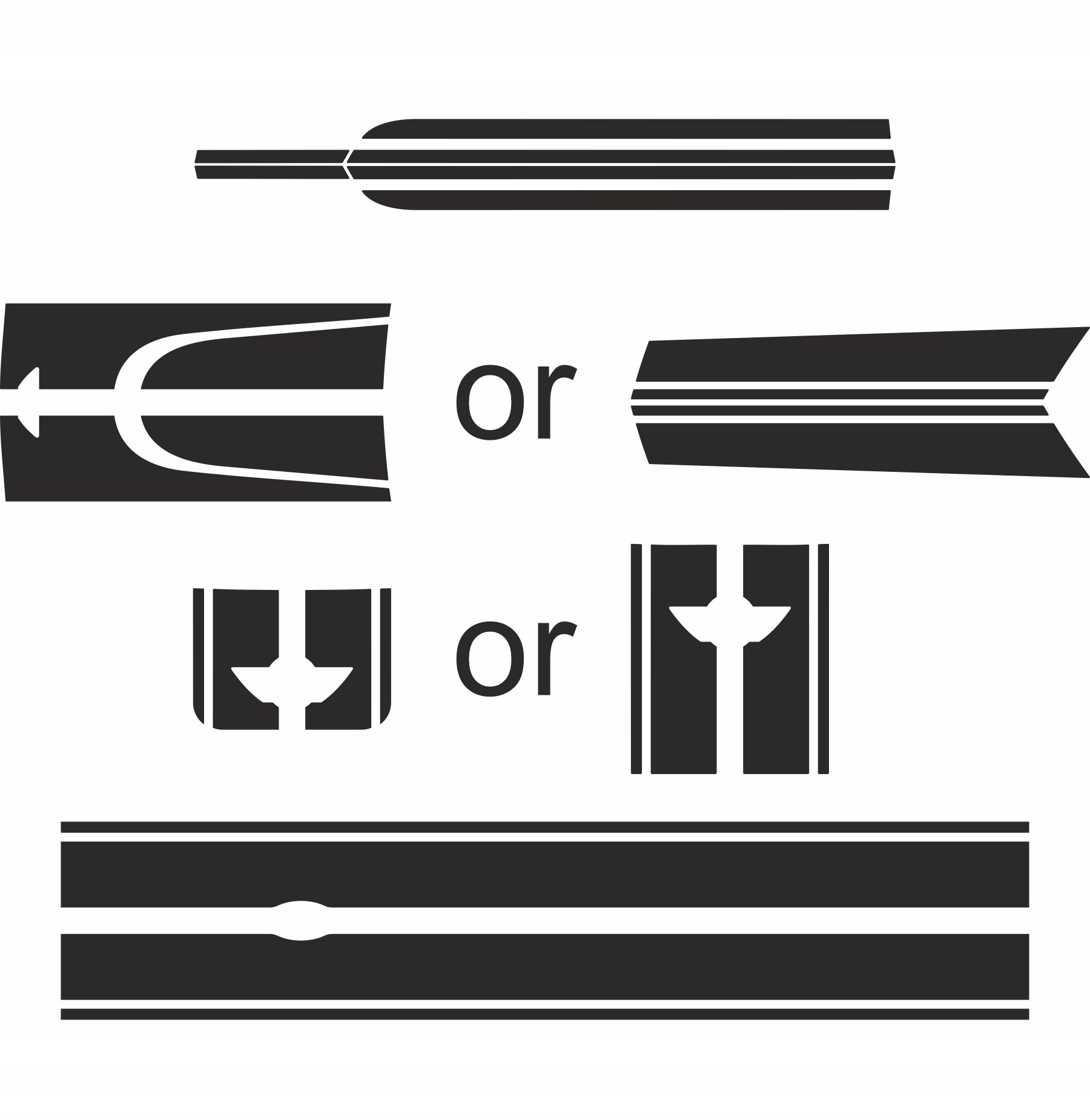Samolepky Mini Paceman R61 kompletní sada