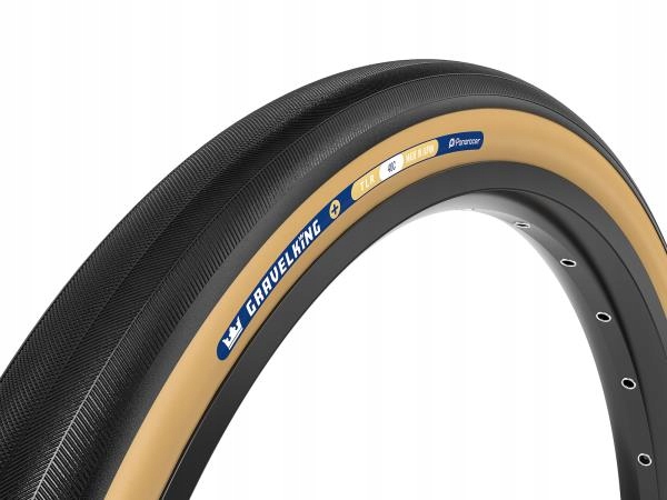 Opona Panaracer GravelKing+ Slick 700x35C czarno-brązowa (new)