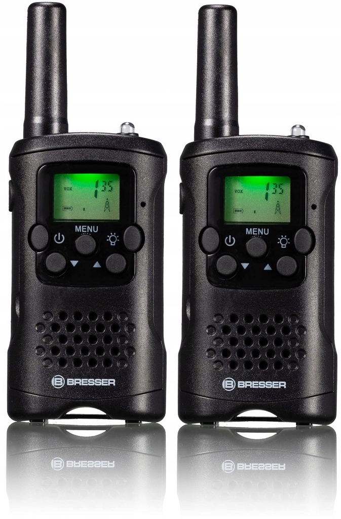 Krótkofalówka Bresser Walkie Talkie Bresser Fm 2-częściowy zestaw Czarny