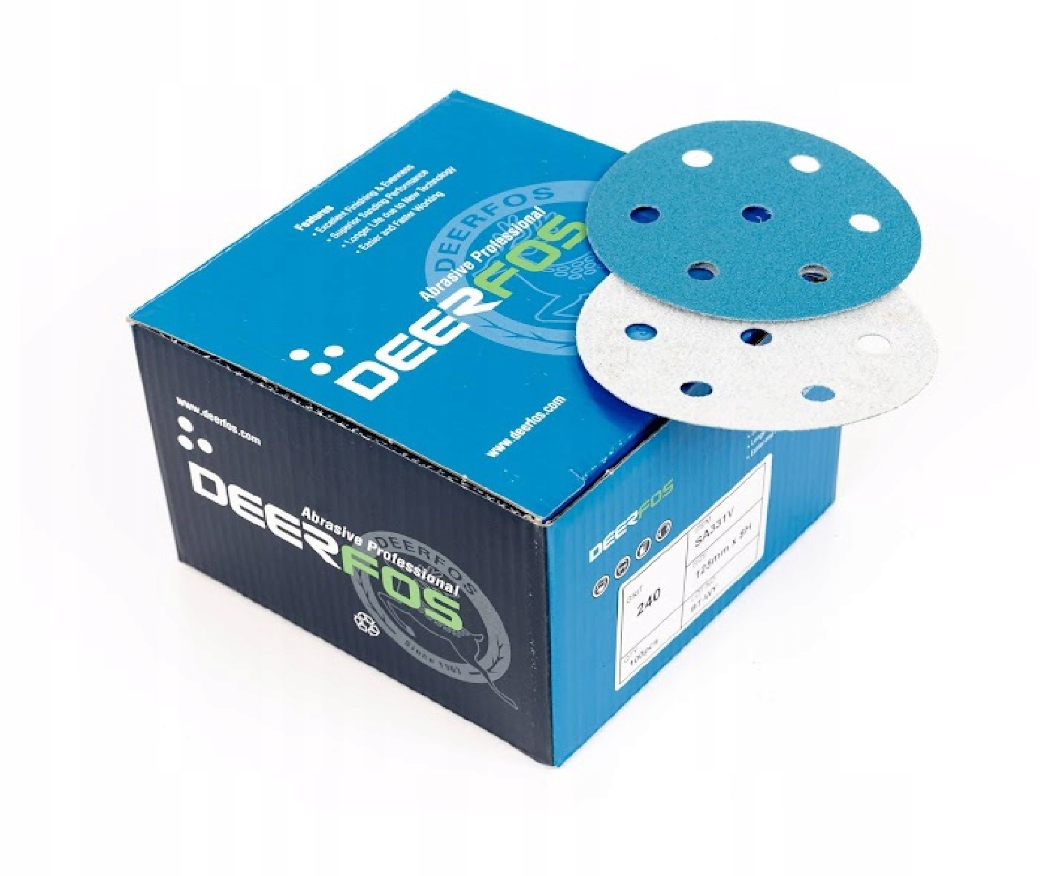 Deerfos krążek ścierny Festool Makita 7H rzep 90 mm P100 10 szt