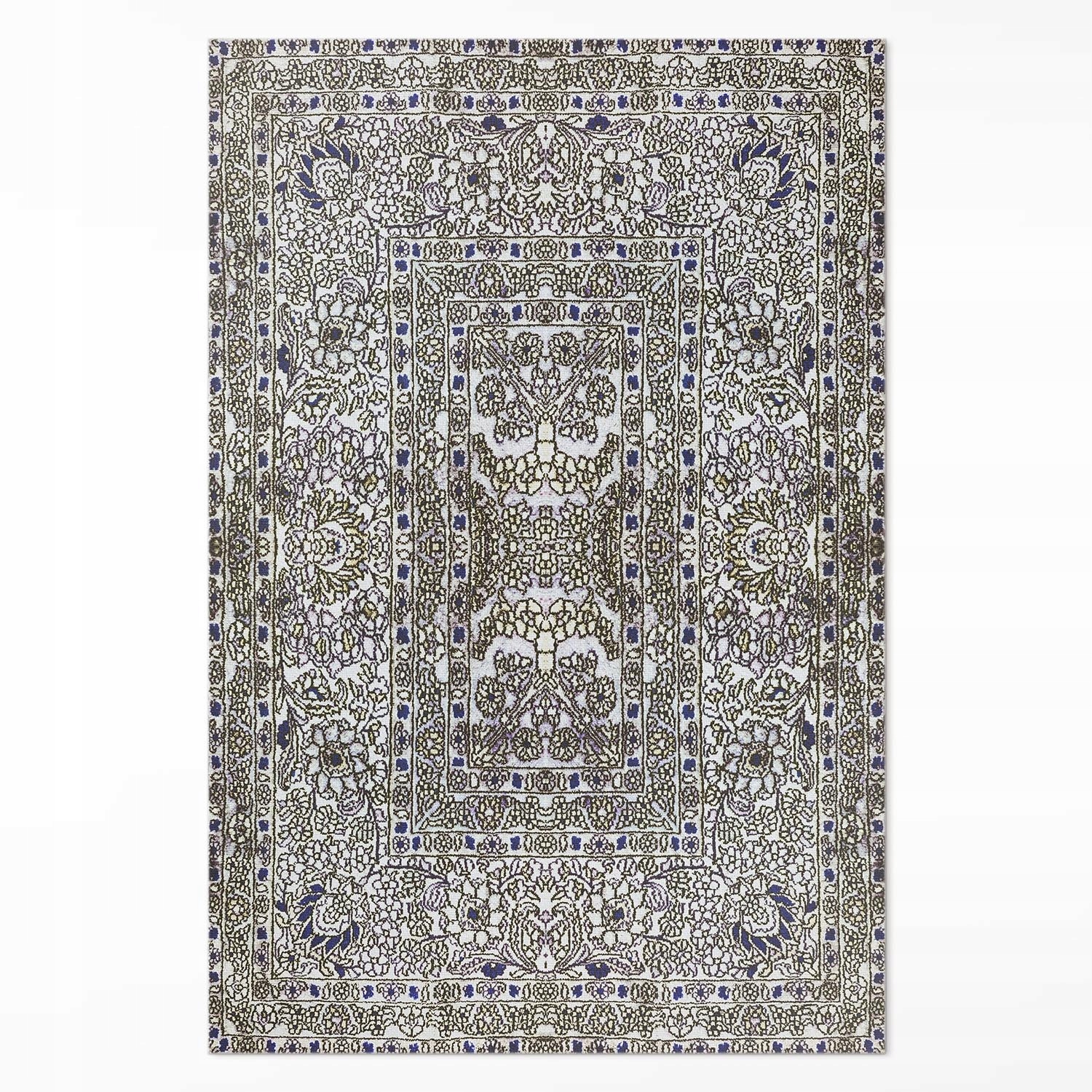 Dekoratívny vinylový koberec Loftový Grafický Lineárny Vintage Šedý 100 x 150 cm