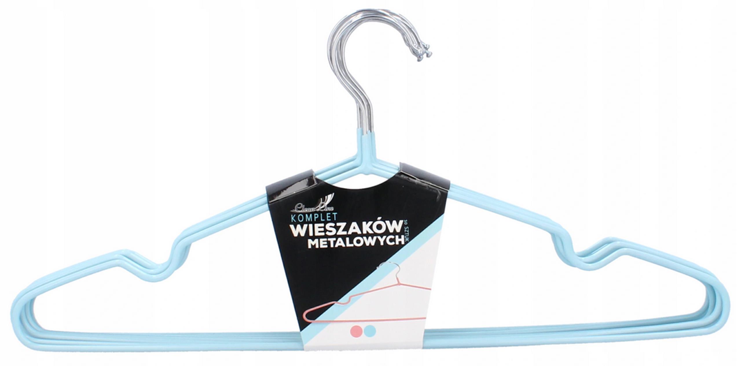 

Wieszaki metalowe 20szt. powlekane niebieskie