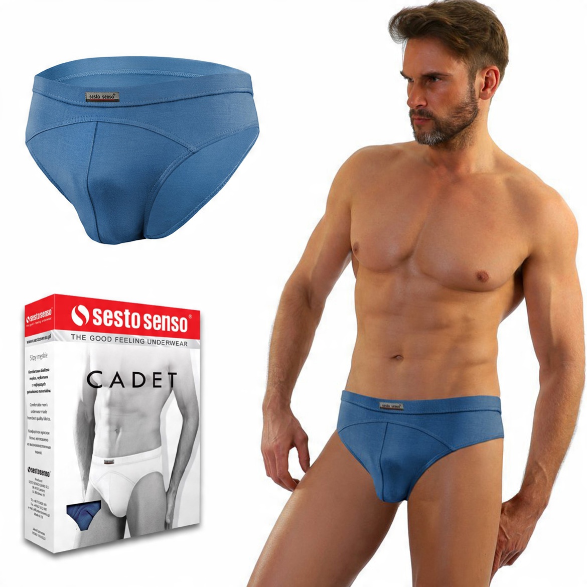 

Sesto Senso Cadet slipy męskie z mikromodalu - XL