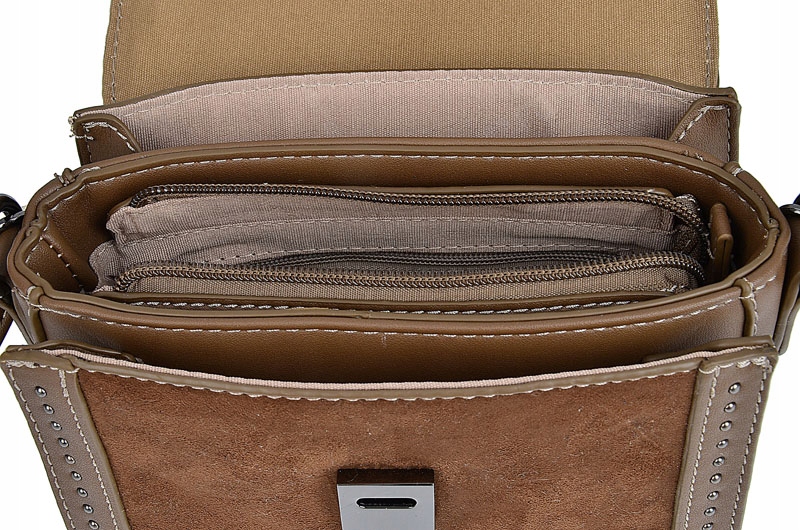 DAVID JONES mała torebka damska listonoszka zamsz Materiał dominujący skóra ekologiczna