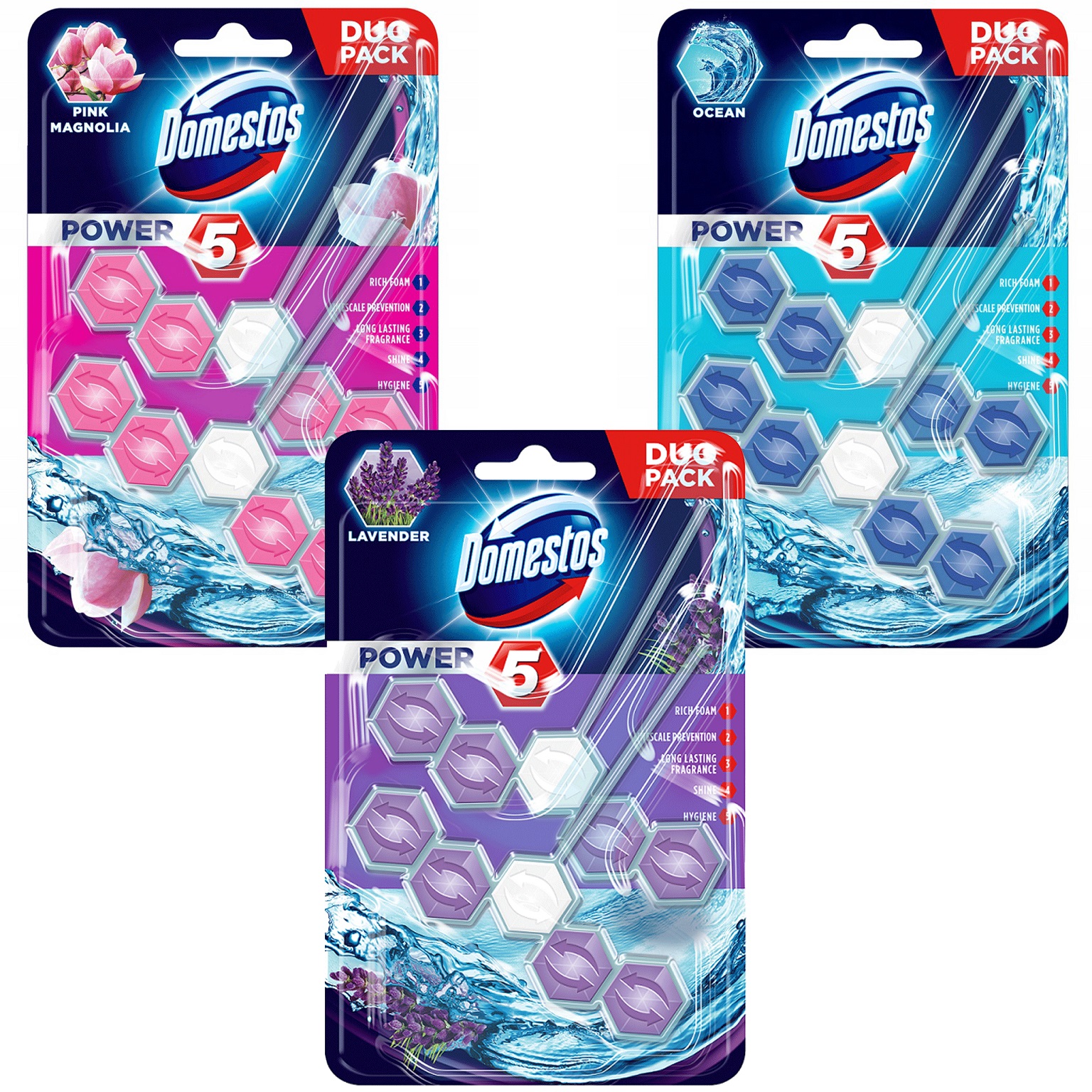 

Domestos Duo Power 5 Kostka Toaletowa do Wc 6x55g