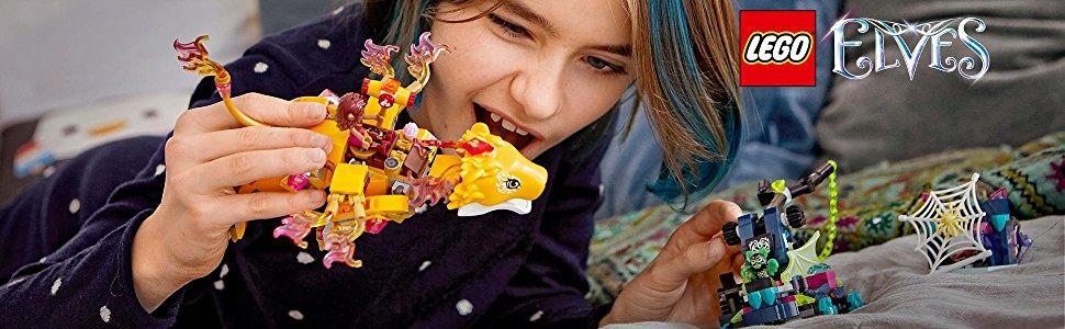 LEGO 41192 Azari Elfy i pułapka na ogień lew Bohater Elves