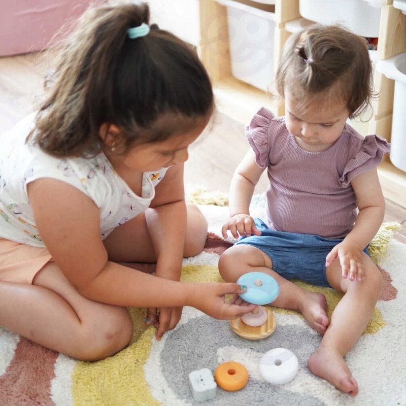 DREWNIANA PIRAMIDKA UKŁADANKA EDUKACYJNA MONTESORI Certyfikaty, opinie, atesty CE EN 71