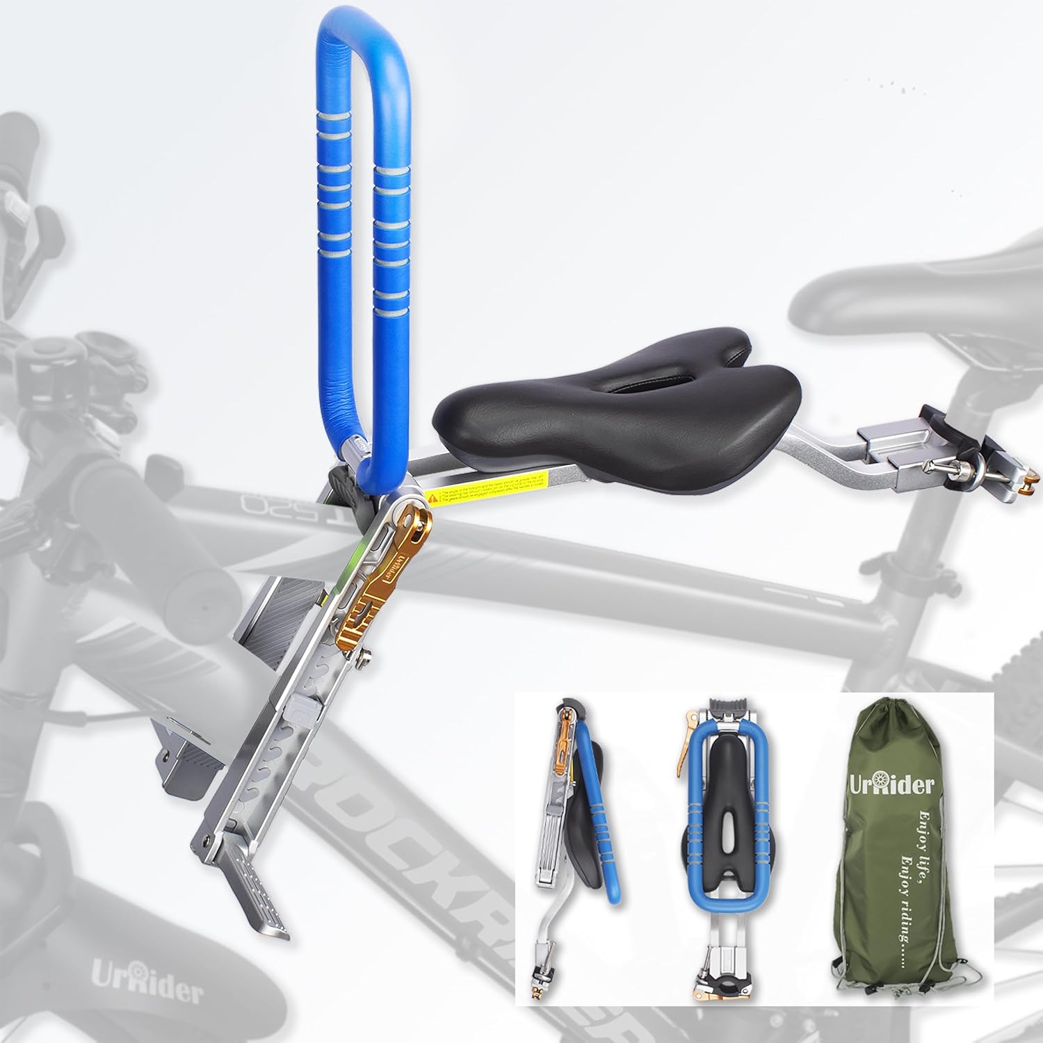Dětská cyklistická sedačka UrRider Přední do 27 kg