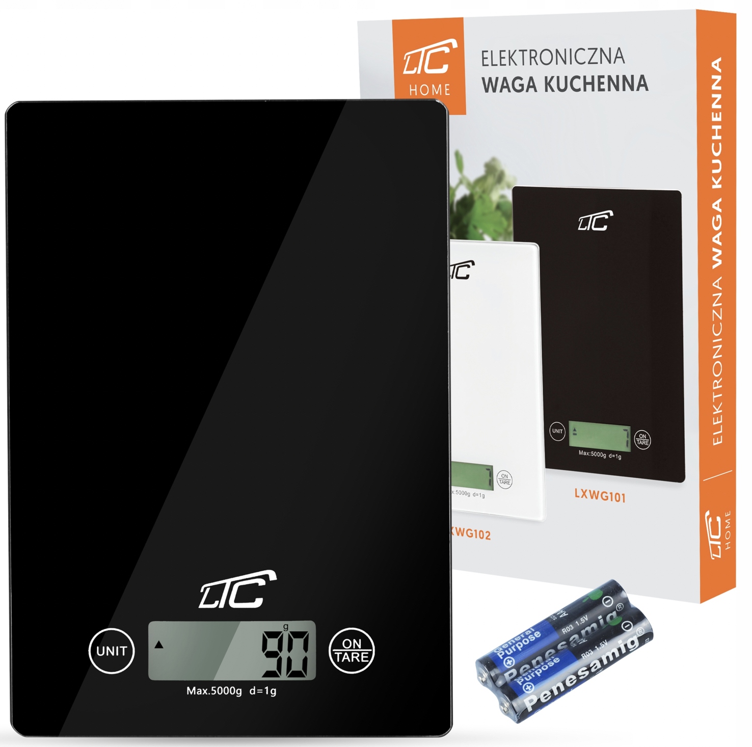 

Waga Kuchenna Elektroniczna Szklana LCD Dotykowa