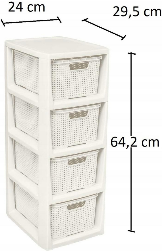 REGAŁ KOMODA PÓŁKA 4 KOSZAMI SZUFLADY DO ŁAZIENKI Typ stojące