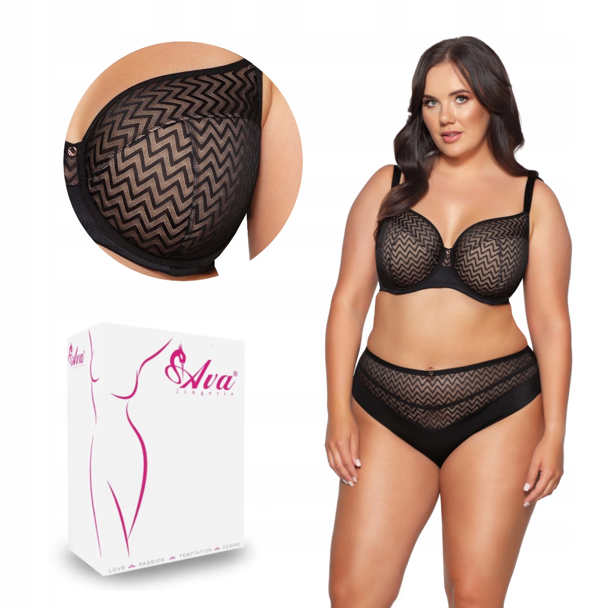 Podprsenka Semi Soft Av 2102 polovyztužená černá 100G