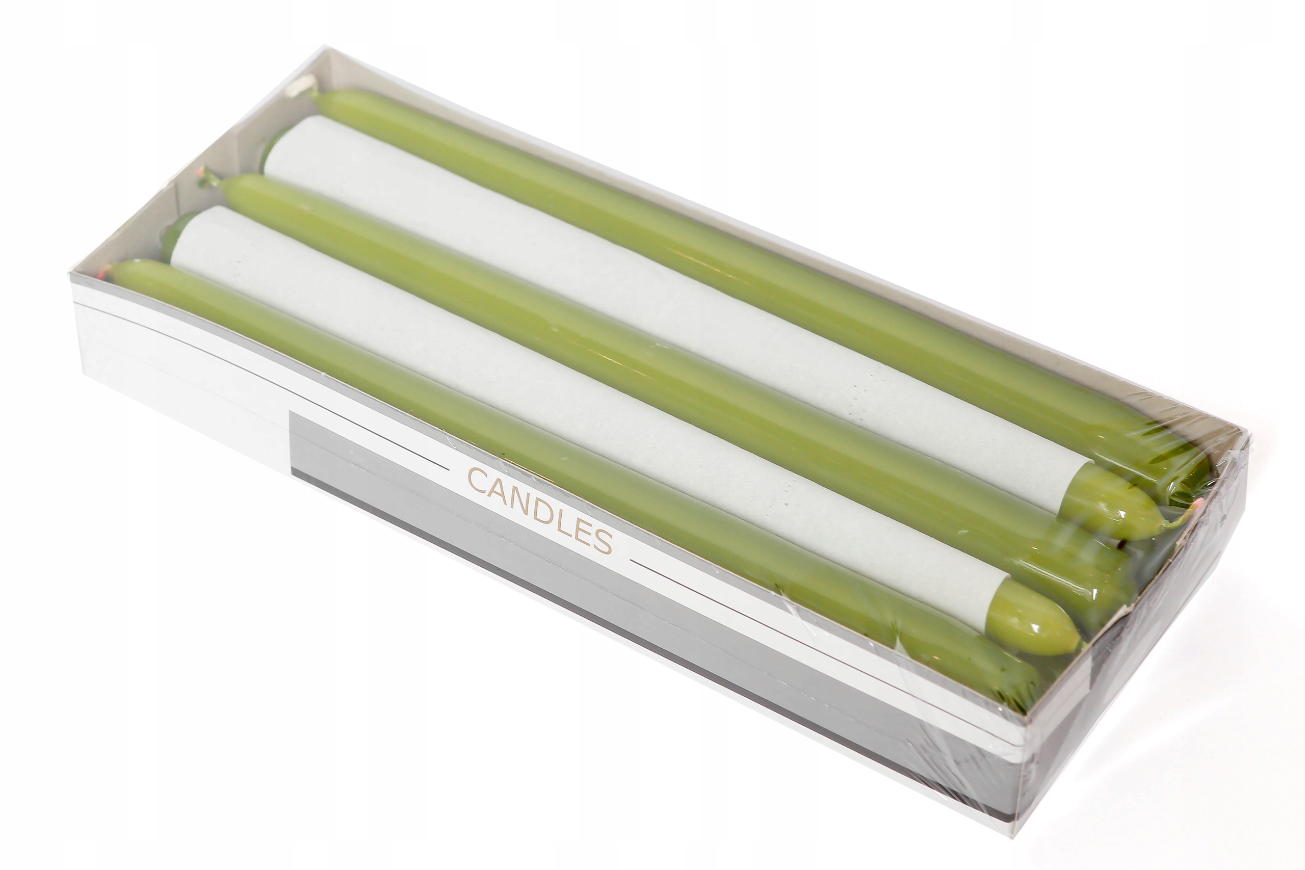 

Świece stołowe oliwkowe 240/22 mm 10 szt