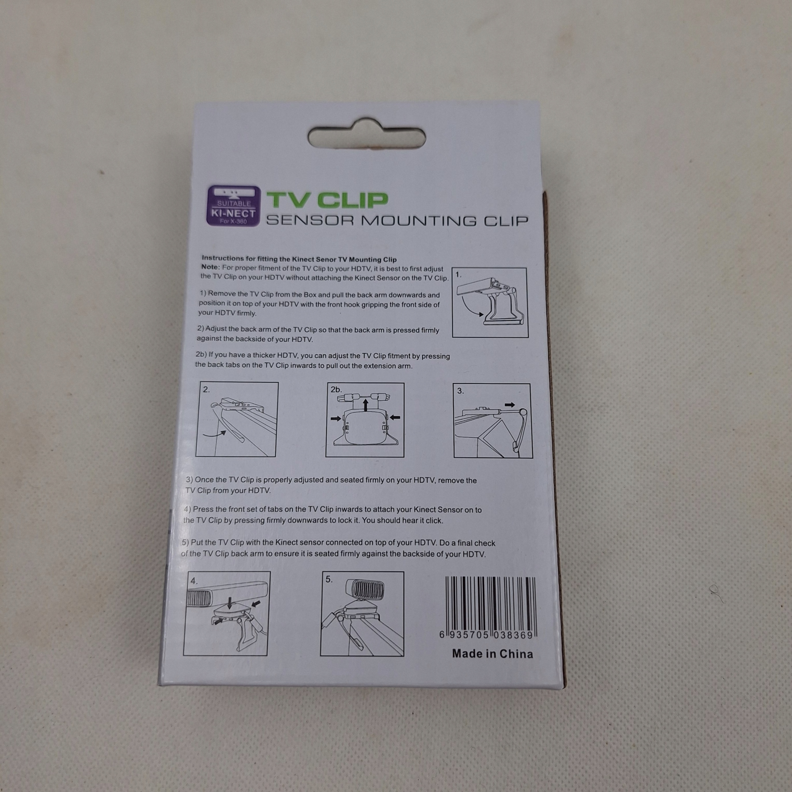 SOLIDNY UCHWYT TV DO KINECT SENSOR RUCHU XBOX 360 NOWY PRZYDATNY GADŻET Kod producenta 2192