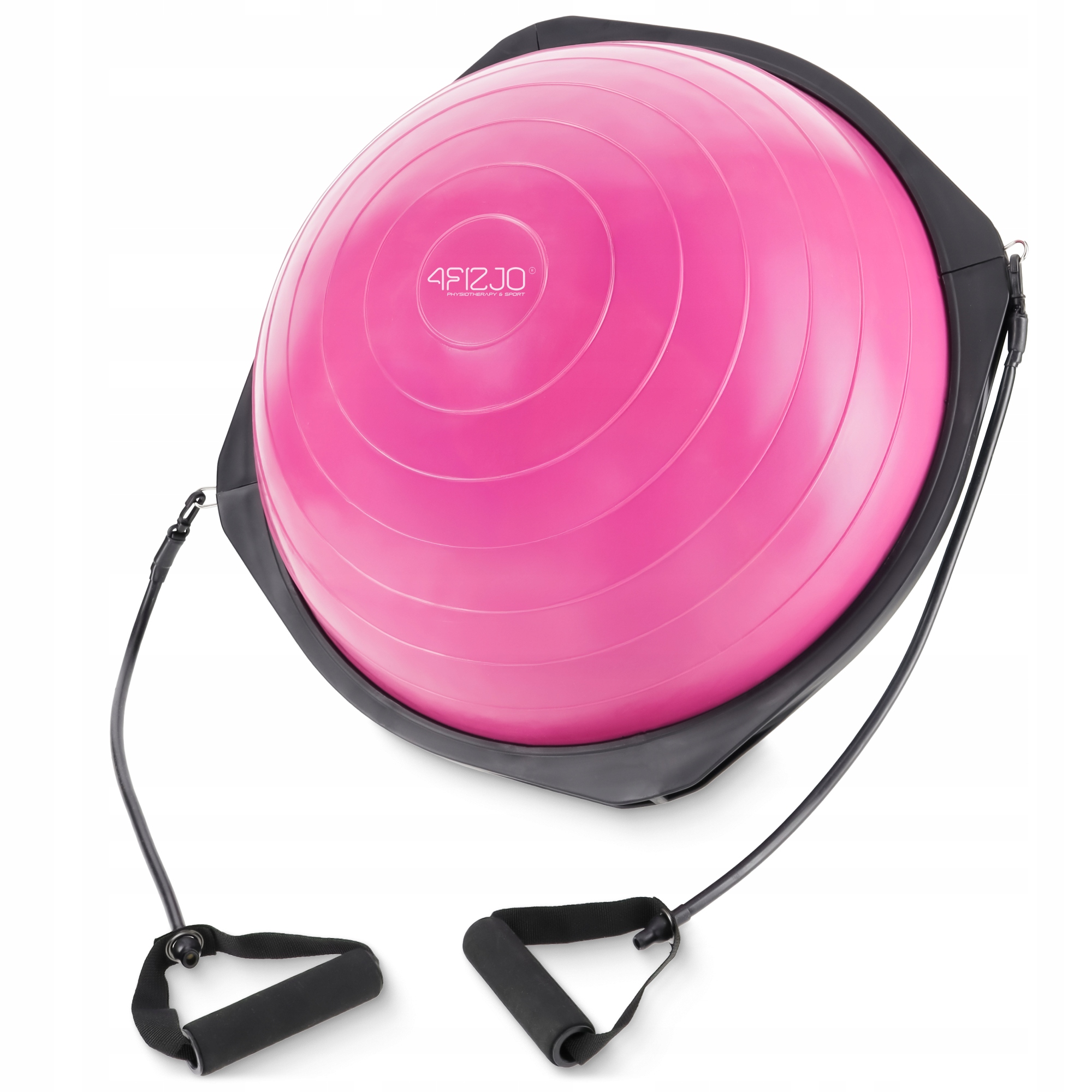 Półpiłka Równoważna piłka do balansowania do ćwiczeń trening 4FIZJO różowy