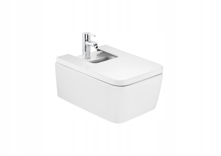 Bidet INSPIRA SQUARE podwieszany 37x56x23 cm | ROCA POLSKA A357535000