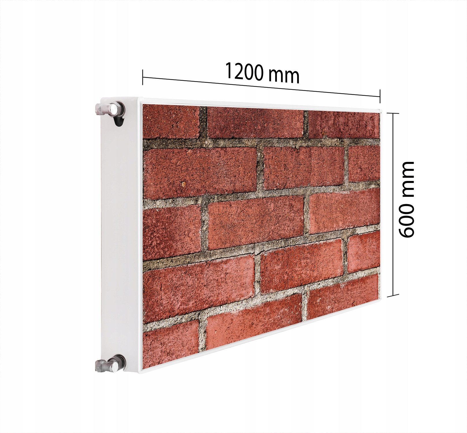 Maskovač Kryt Radiátoru 120x60 Cihlová Podložka Magnet