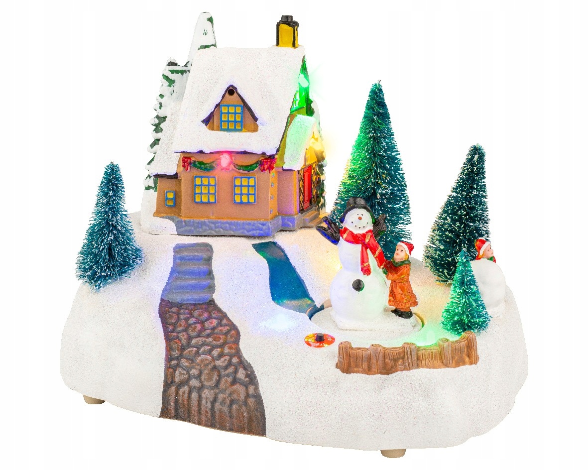Miasteczko świąteczne LED domek zimowy 29 cm Rodzaj inny
