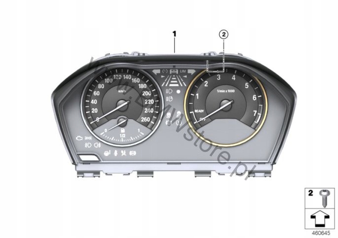 Панель приборов BMW 62106847107