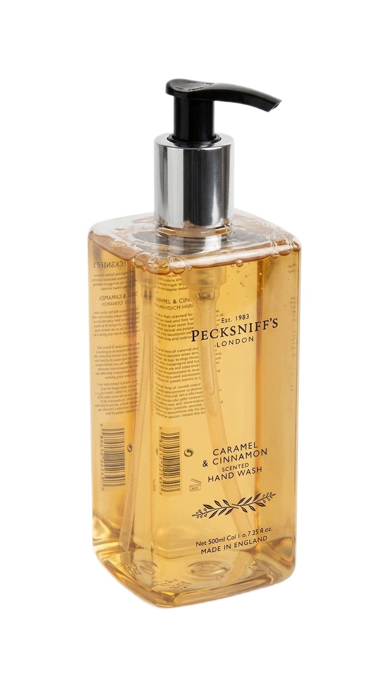 Pecksniff's Tekuté mýdlo Caramel Cinnamon 500 ml Karamel Skořicová pumpa