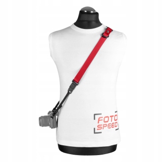 Pasek do aparatu Ggs MS-1R czerwony, szybka regulacja 90-160 cm