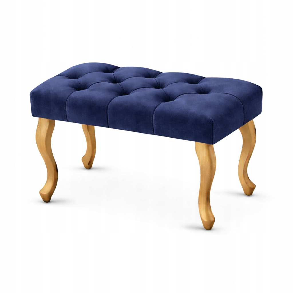 Čalúnená lavička Chesterfield, glamour, prešívaná, farby 60 cm