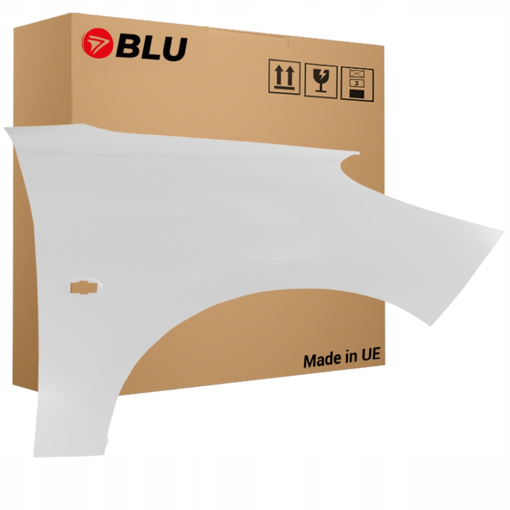 Blu Blatník Peugeot 206+ Ewp pravý bílý 07-14 přední WeissBanquise